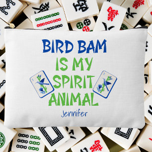 Pochette À Accessoires Bird Bam is My Spirit Animal Mahjong Bird Tiles