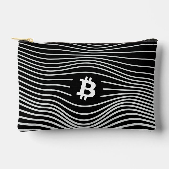 Pochette À Accessoires Bitcoin Force (Black) (Recto)