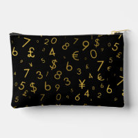 Black Gold Luxury Numéros Devise Symboles Motif