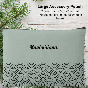 Pochette À Accessoires Black on Green - Arches Glam Grand Accessoire Pouc