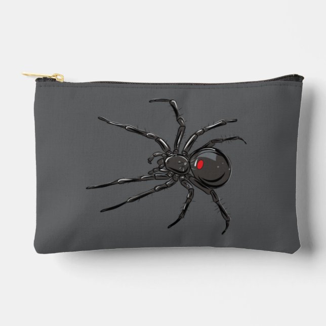 Pochette À Accessoires Black Widow Spider Dessin original (Recto)