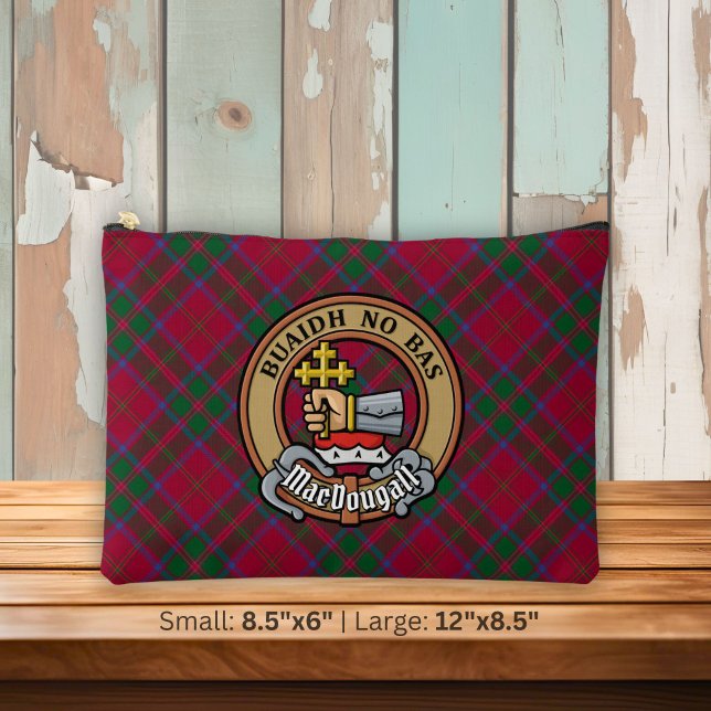 Pochette À Accessoires Blason du clan MacDougall sur tartan (Créateur téléchargé)