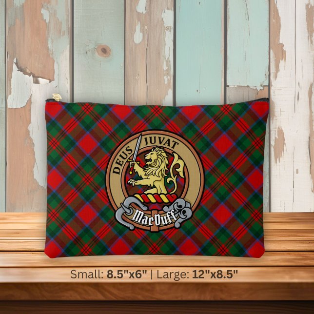 Pochette À Accessoires Blason du clan MacDuff sur tartan (Créateur téléchargé)
