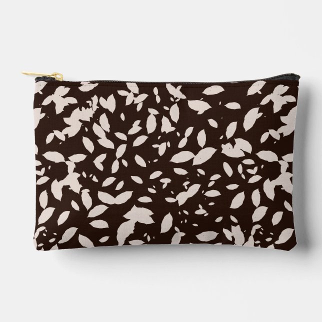 Pochette À Accessoires Bleu noir & blanc Coupe d'impression Coudre petit (Recto)