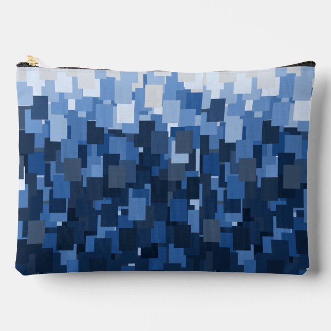 Pochette À Accessoires Blocs bleus (Recto)