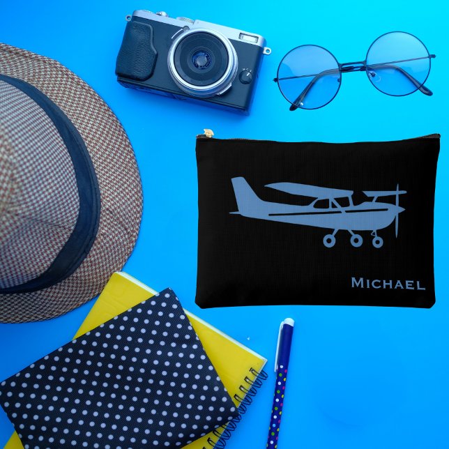 Pochette À Accessoires Blue Cessna Avion Pilote Bureau des douanes de l'a (For Him)
