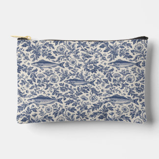 Pochette À Accessoires Blue Sardine Chinoiserie Cosmetic Pouch 