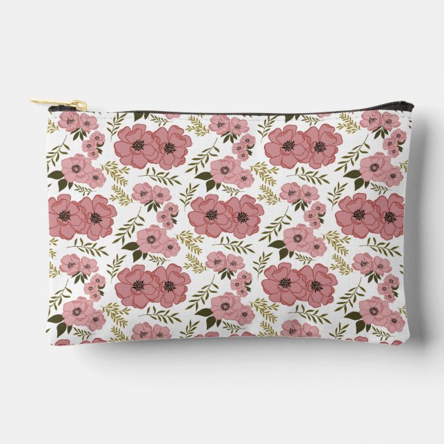 Pochette À Accessoires Blush Meadow Blooms Floral Accessory Pouch (Recto)
