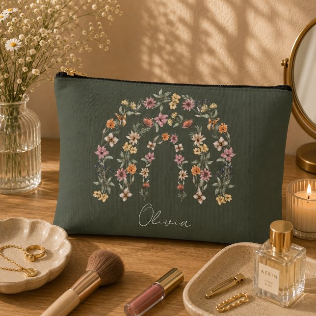 Pochette À Accessoires Boho Floral Arc-en-ciel (Créateur téléchargé)