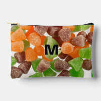 Bonbon gomme orange vert rouge saupoudrer de sucre