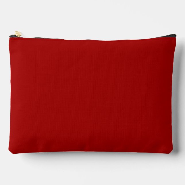 Pochette À Accessoires Bonbons foncés Pomme rouge couleur solide (Recto)