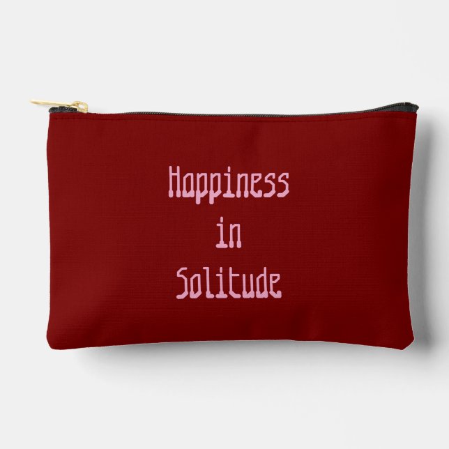 Pochette À Accessoires Bonheur dans la solitude (Recto)