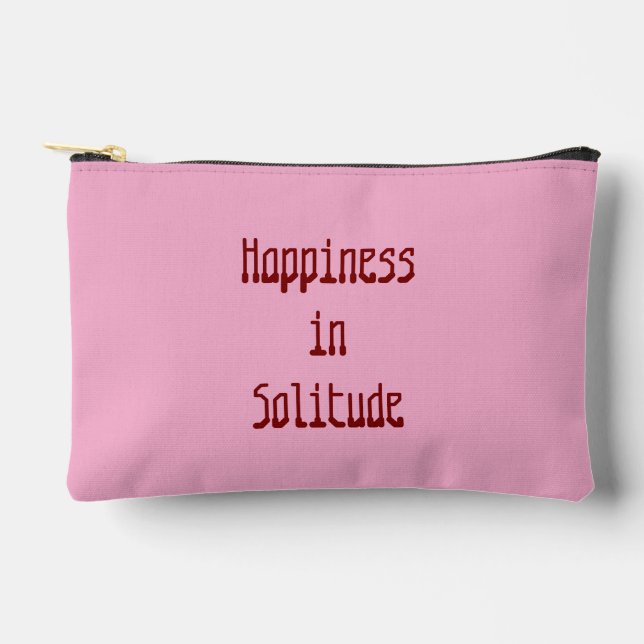 Pochette À Accessoires Bonheur dans la solitude (Recto)