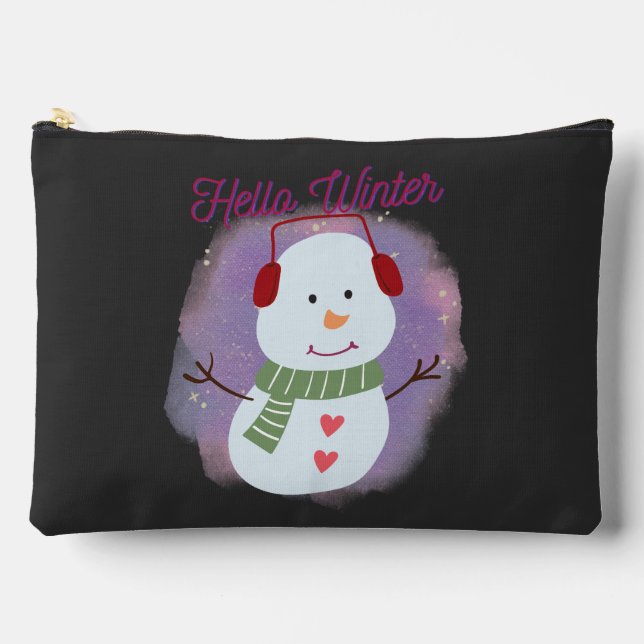 Pochette À Accessoires bonjour hiver (Recto)