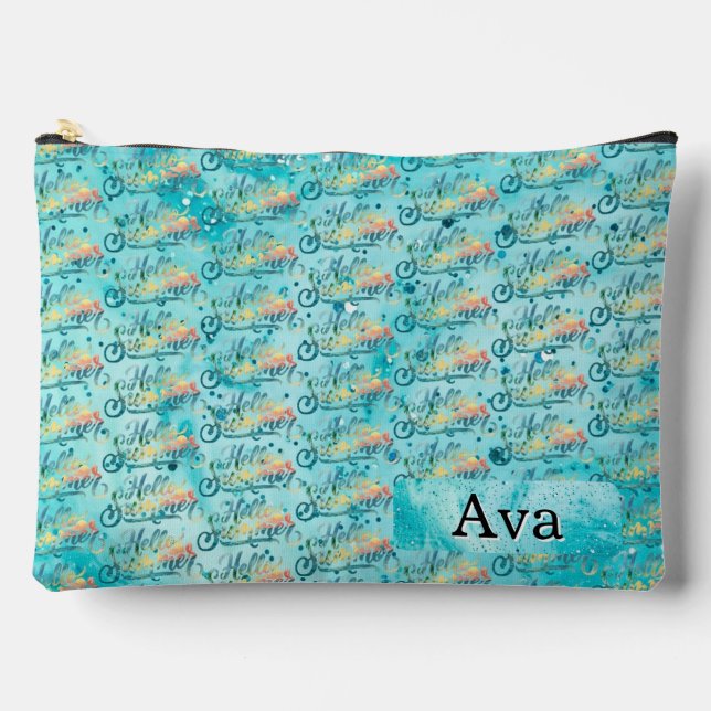 Pochette À Accessoires Bonjour l'été (Recto)