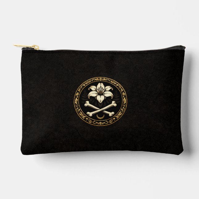 Pochette À Accessoires Botanic & Bones Blason | Lys & Bones Dark Academia (Recto)