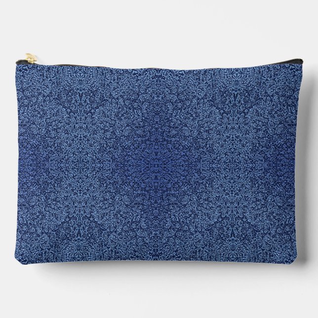 Pochette À Accessoires Botanical Pattern in Blue 2 (Recto)