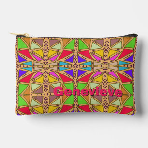 Pochette À Accessoires Boucliers Médiévaux Maximalistes Nom Personnalisé