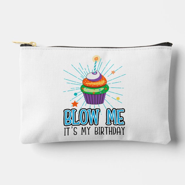 Pochette À Accessoires Bougie de Gâteau Fun Cupcake Souffle Moi C'est Mon (Recto)