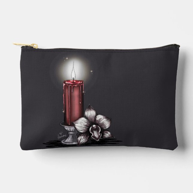 Pochette À Accessoires Bougie et orchidée (Recto)