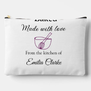 Pochette À Accessoires Boulangerie cuite avec amour ajoutez nom texture l