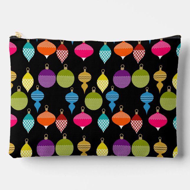 Pochette À Accessoires Boule décorative de Noël rétro (Recto)