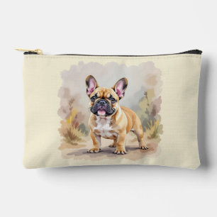 Pochette À Accessoires Bouledogue Français Brun Fauve Mignon Chien French
