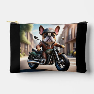 Pochette À Accessoires Bouledogue français moto Fête des Pères Bouledogue