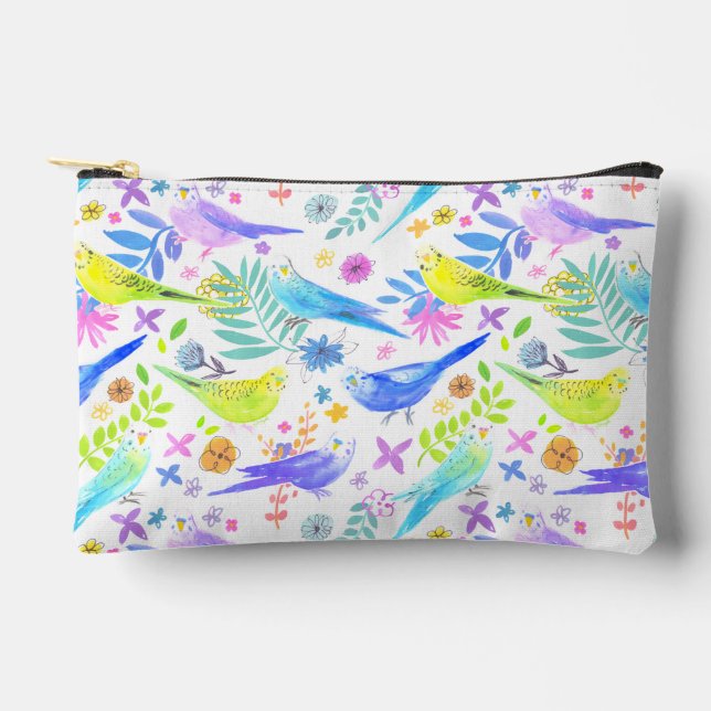 Pochette À Accessoires Bouteilles en Aquarelle Whimsical (Recto)