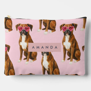 Pochette À Accessoires Boxer Chien Personnalisé Kawaii Tendance