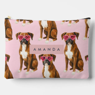 Pochette À Accessoires Boxer Personnalisé avec des Lunettes à Monture Ros