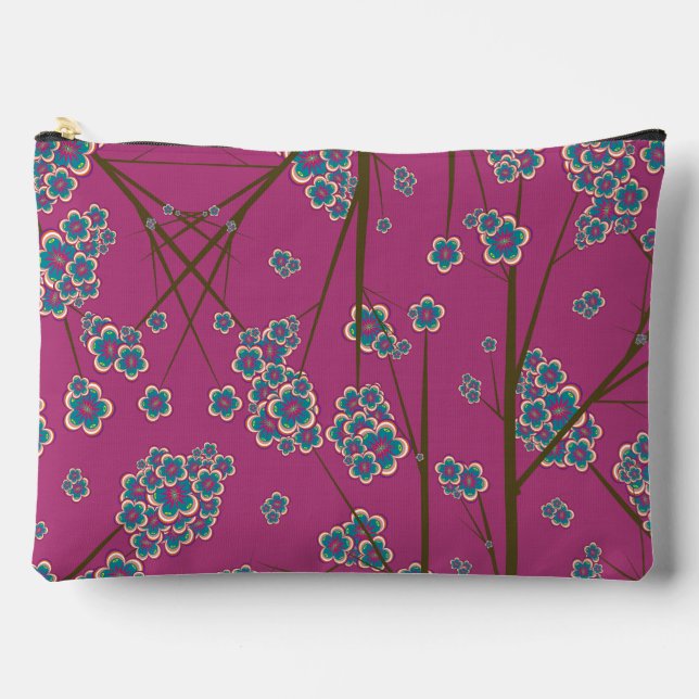 Pochette À Accessoires Branches particulières Boysenberry Grand Pouch (Recto)