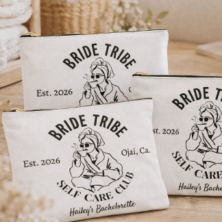 Pochette À Accessoires Bride Tribe Self Care Club Makeup Bags | Spa Bache