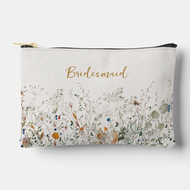 Pochette À Accessoires Bridesmaid Petite Fleur sauvage (Recto)