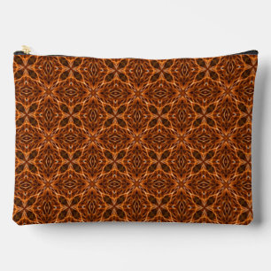 Pochette À Accessoires Brown Kaleidoscope Mandala Motif