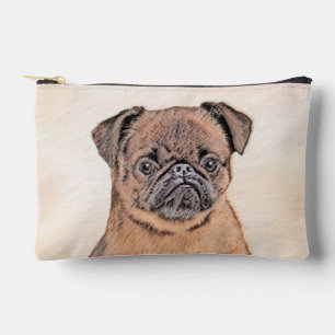 Pochette À Accessoires Bruxelles Griffon Peinture Rouge Smooth Cute Dog A