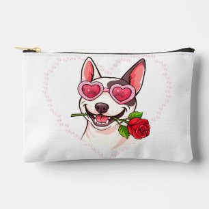 Pochette À Accessoires Bull terrier heureux