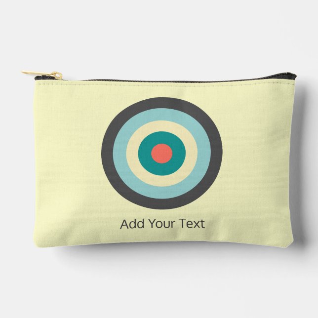 Pochette À Accessoires Bullseye combiné vert par Shirley Taylor (Recto)