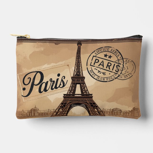 Pochette À Accessoires Cachet postal de Paris (Recto)
