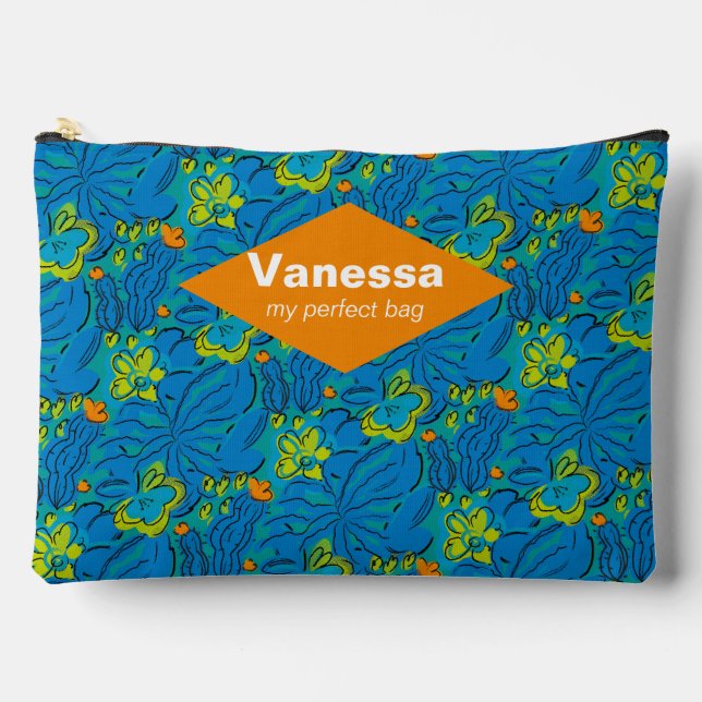 Pochette À Accessoires Cactus. (Recto)