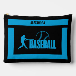 Pochette À Accessoires Cadeau d'anniversaire de baseball, Joueuse de base