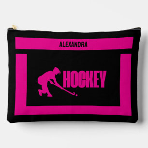 Pochette À Accessoires Cadeau d'anniversaire de hockey, Joueuse de hockey