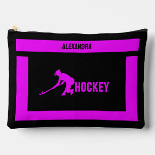 Pochette À Accessoires Cadeau d'anniversaire de hockey, Joueuse de hockey