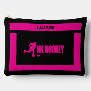 Pochette À Accessoires Cadeau d'anniversaire de hockey sur glace, fille d