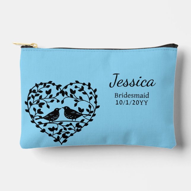Pochette À Accessoires Cadeau de Bridesmaid Personnaliser (Recto)