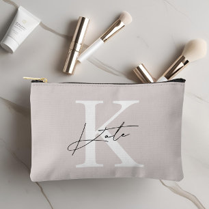 Pochette À Accessoires Cadeau de demoiselle d'honneur à monogramme modern