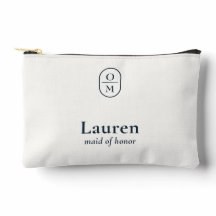 Cadeau de demoiselle d'honneur avec monogramme de