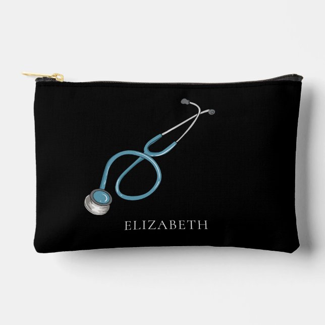 Pochette À Accessoires Cadeau de médecin retraité Stethoscope Moderne (Recto)
