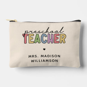 Pochette À Accessoires Cadeaux personnalisés de l'enseignant préscolaire