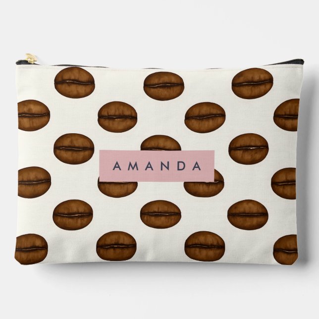 Pochette À Accessoires Café Chic Personnalisé (Recto)